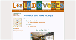 Desktop Screenshot of lesludovores.eu